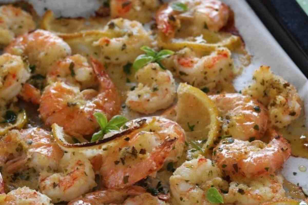 Gamberi gratinati